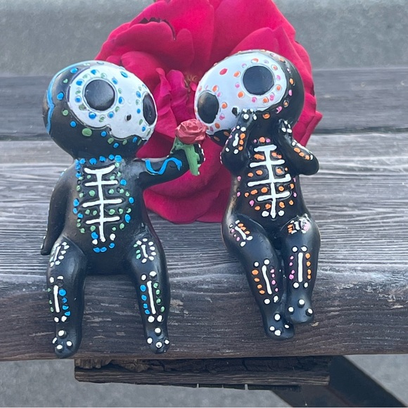 SUGAR SKULL couple (set of 2) - Picture 3 of 15